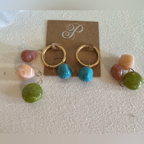 Plunder Gold and Multi-Stone Earring Set - Picture 1 of 4